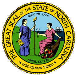 State seal of NC