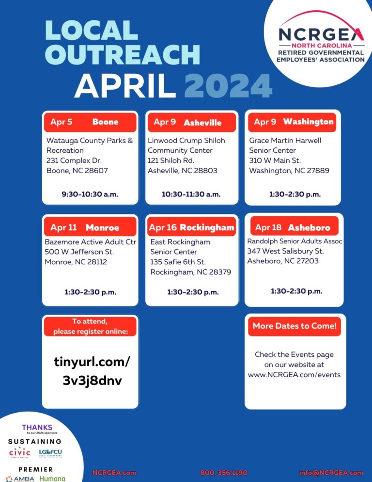 NCRGEA local outreach list April 2024