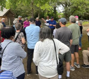 Docent Fred Tetterton gives tour